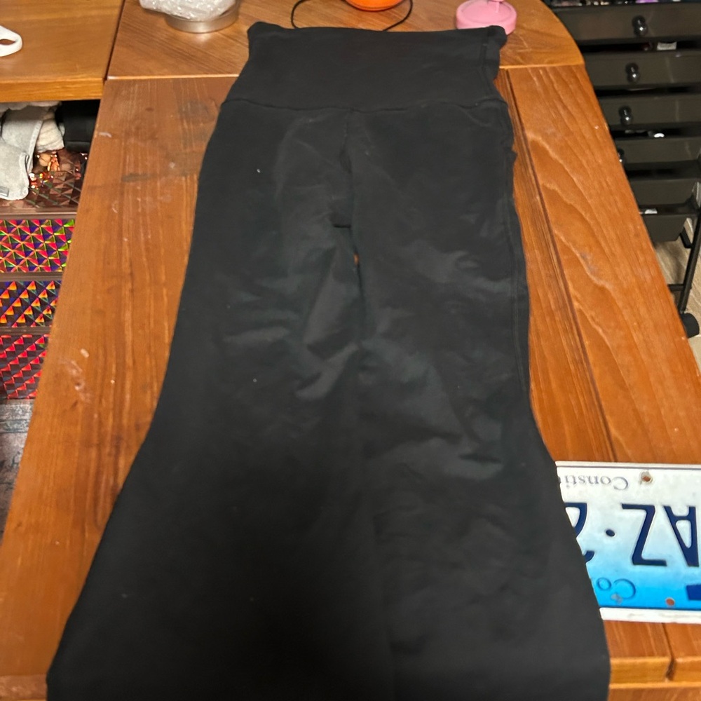 two Aerie Black Flare Boot Cut Pants